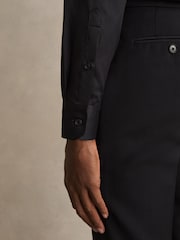 Reiss Black Storm Reg Cotton-Twill Two-Fold Shirt - Image 3 of 7