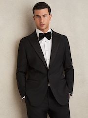 Reiss White Marcel Cotton Slim-Fit Dinner Shirt - Image 3 of 6