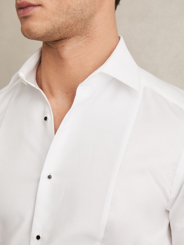 Reiss Marcel Cotton Coupe ajustée Dinner Chemises - Image 4 of 6