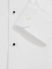 Reiss White Marcel Cotton Slim-Fit Dinner Shirt - Image 6 of 6