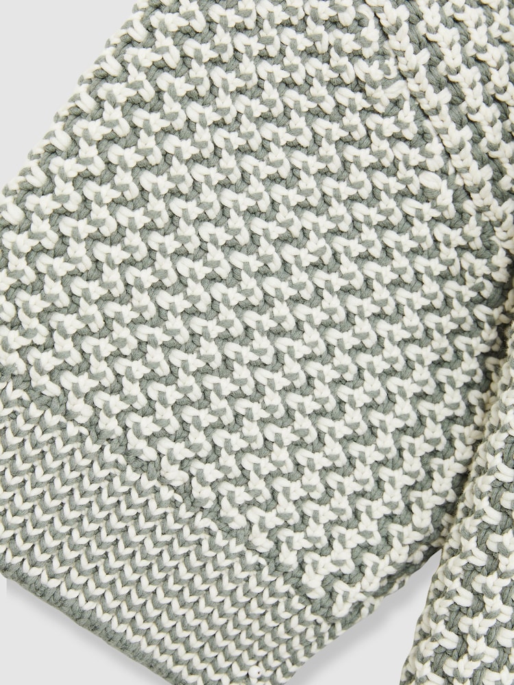 Reiss Oliver Chunky-Knit Open-Collar Polo Shirt - Bild 6 von 6