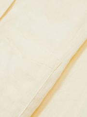 Reiss Pale Yellow Belle Linen Button-Through Shirt - Image 6 of 6