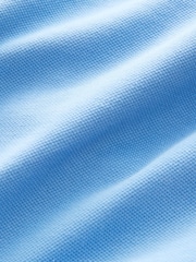 Blue Slim Fit Short Sleeve Pique Polo Shirt - Image 2 of 8