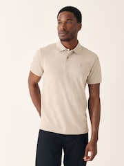 Neutral Marl Slim Fit Short Sleeve Pique Polo Shirt - Image 2 of 8
