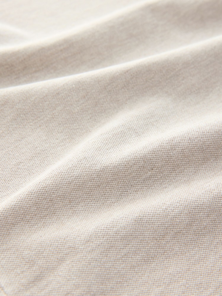 Neutral Marl Slim Fit Short Sleeve Pique Polo Shirt - Image 8 of 8