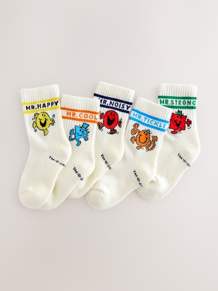 Bela - Mr Men Cotton Rich Socks 5 Pack - Slika 1 iz 3