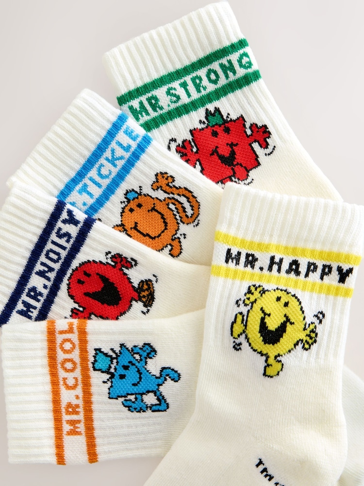 Bela - Mr Men Cotton Rich Socks 5 Pack - Slika 2 iz 3