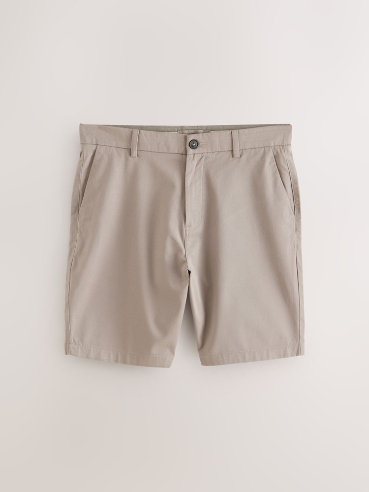 Black/Vintage Blue/ White/ Mushroom Slim Fit Stretch Chino Shorts 4 Pack - Image 13 of 13