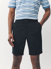 Black/Vintage Blue/ White/ Mushroom Slim Fit Stretch Chino Shorts 4 Pack - Image 7 of 13