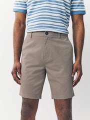 Black/Vintage Blue/ White/ Mushroom Slim Fit Stretch Chino Shorts 4 Pack - Image 9 of 13
