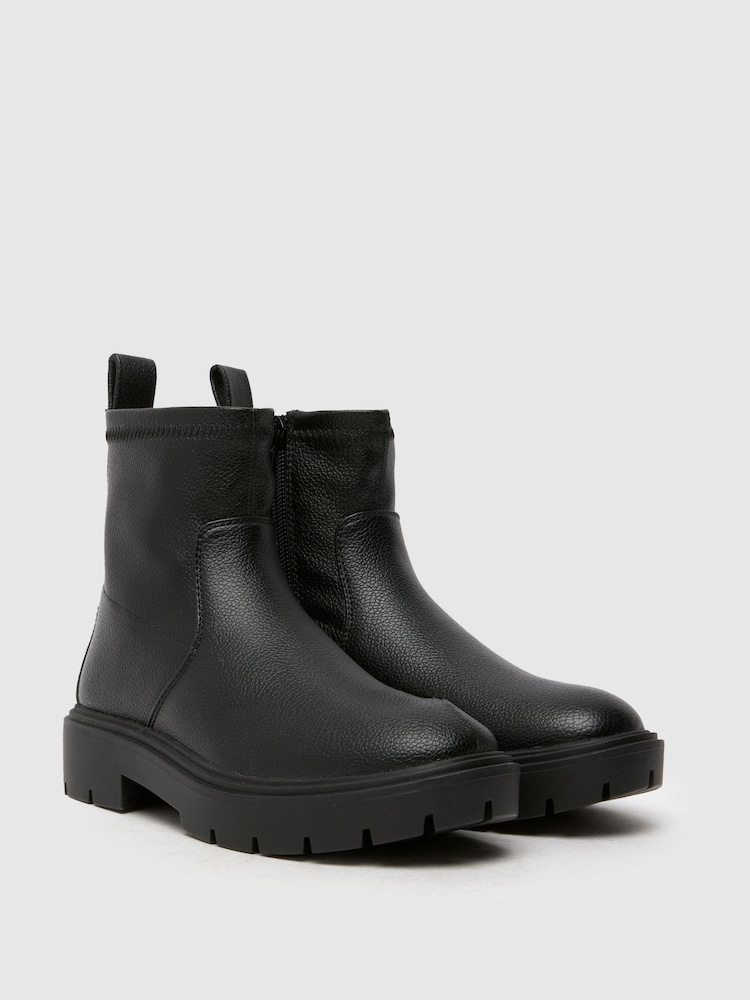 Schuh City Black Socks Boots - Image 2 of 4