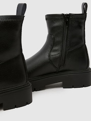 Schuh City Black Socks Boots - Image 3 of 4