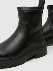 Schuh City Black Socks Boots - Image 4 of 4