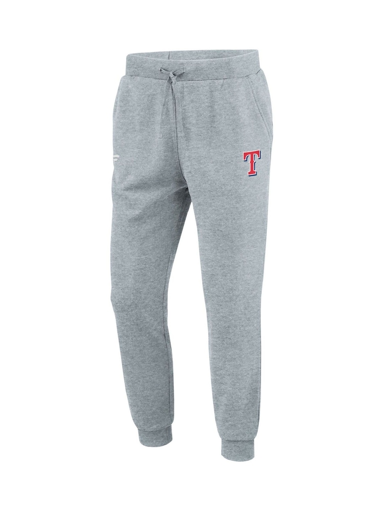 Fanatics Grey MLB Texas Rangers Fleece Joggers - Image 2 of 3