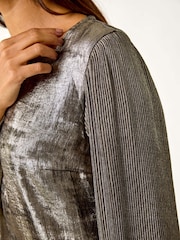 Roman Metallic Faux Pearl Collar Jumper - Image 5 of 5