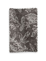 Black/White Cotton Woodblock Blackout/Thermal Eyelet Curtains - Image 8 of 8