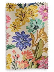 Cortinas blackout com ilhós e estampa floral ousada em mistura de linho - Imagem 5 de 5