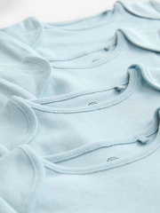 Blue 100% Cotton Baby Bodysuit Sleepsuits 4 Pack - Image 3 of 4
