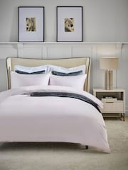 Lilac Purple 400 Thread Count 100% Egyptian Cotton Sateen Luxury Duvet Cover and Pillowcase Set - Image 1 of 4