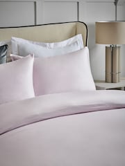 Lilac Purple 400 Thread Count 100% Egyptian Cotton Sateen Luxury Duvet Cover and Pillowcase Set - Image 2 of 4