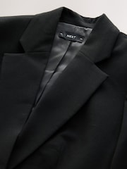 Black Tailored Single Breasted Blazer with Wool - Image 2 of 3