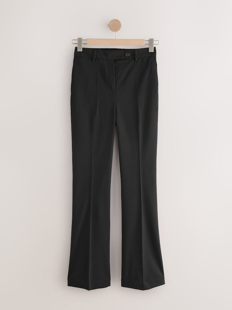 Black Tailored Bootcut Trousers with Wool - Image 1 of 3