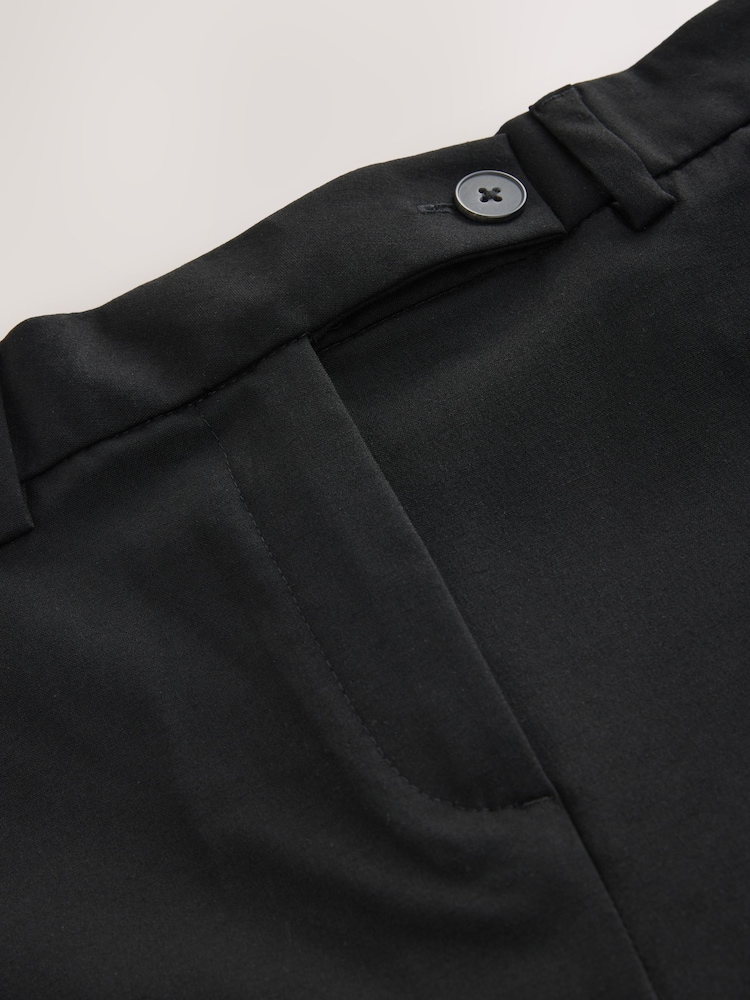 Black Tailored Bootcut Trousers with Wool - Image 2 of 3