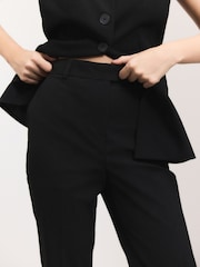Black Tailored Bootcut Trousers with Wool - Image 4 of 7