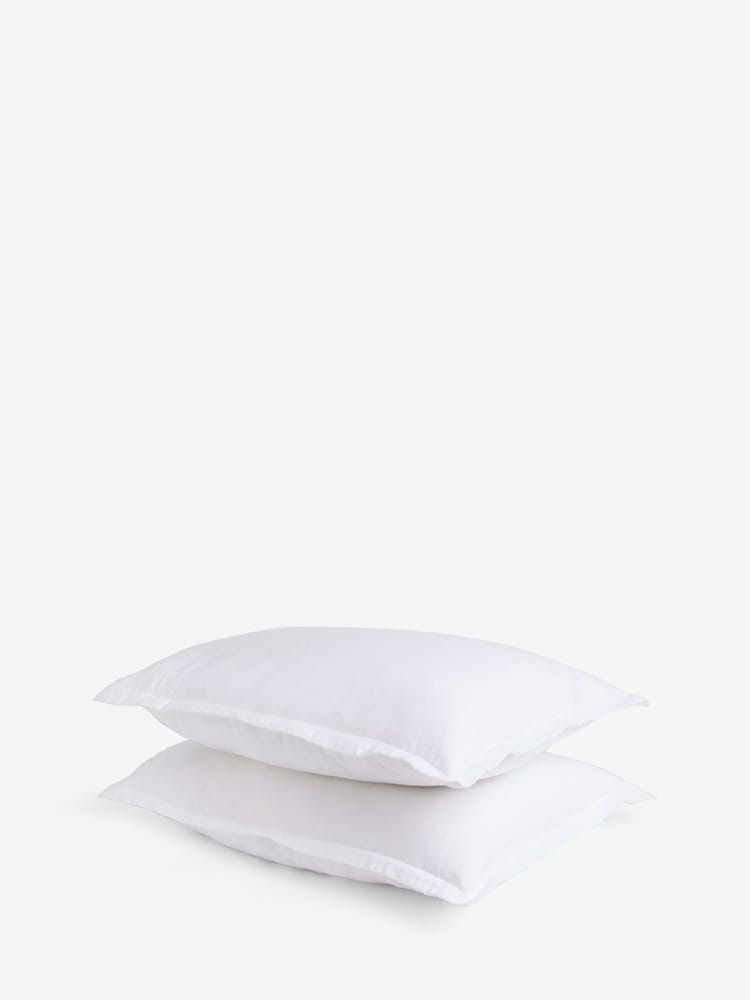 Set of 2 White Collection Luxe Brushed Cotton Pillowcases - Image 3 of 3 Set of 2 White Collection Luxe Brushed Cotton Pillowcases - Image 3 of 3