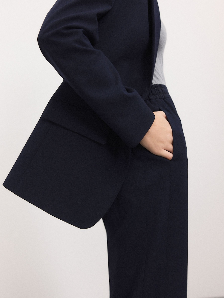 Navy Tailored Single Breasted Blazer - Image 5 of 8