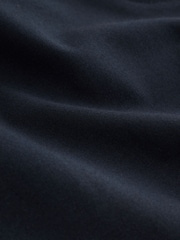 Navy Tailored Wide Leg Trousers with Wool - Image 8 of 8