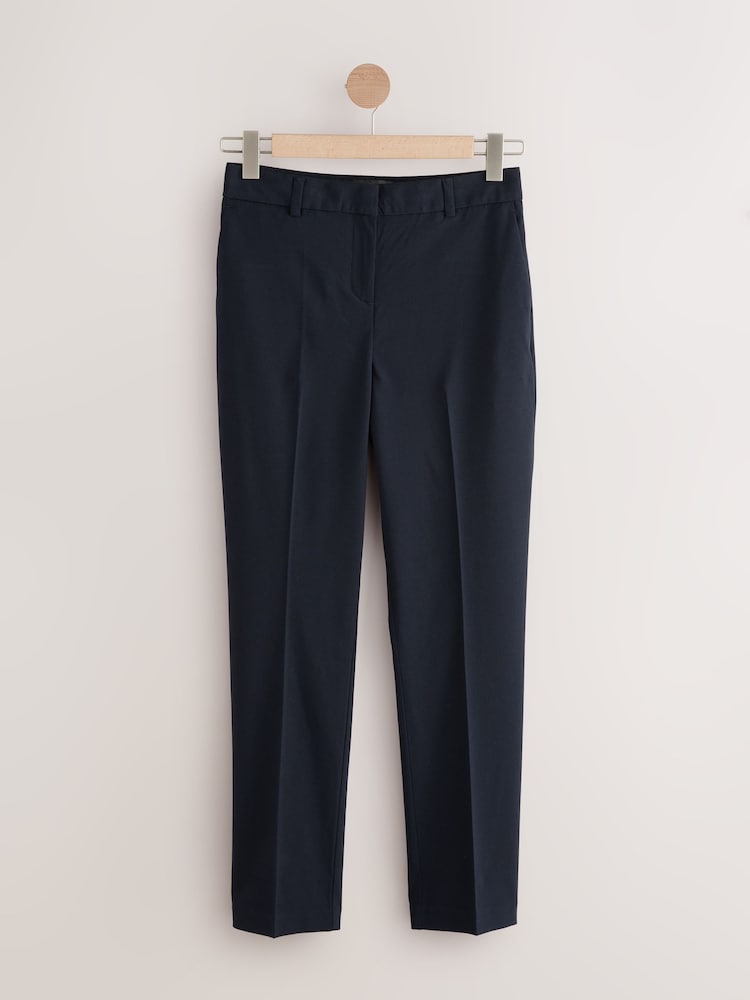 Navy Slim Tailored Trousers with Wool - Image 1 of 3