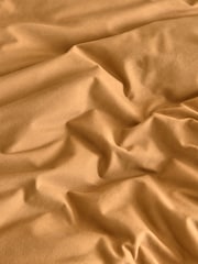 Caramel Brown Brushed Supersoft Cotton Duvet Cover And Pillowcase Set - Image 3 of 5