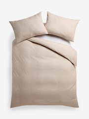 Natural Brushed Supersoft Cotton Duvet Cover And Pillowcase Set - Image 5 of 5