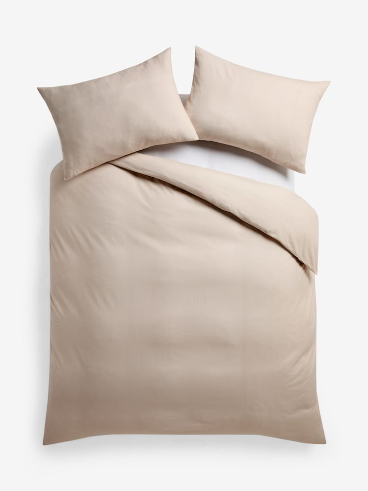 Natural Brushed Supersoft Cotton Duvet Cover And Pillowcase Set - Image 5 of 5 Natural Brushed Supersoft Cotton Duvet Cover And Pillowcase Set - Image 5 of 5