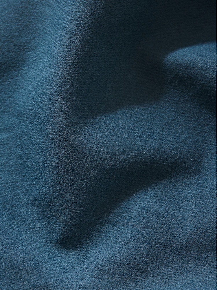 Teal Blue Brushed Supersoft Cotton Duvet Cover And Pillowcase Set - Image 5 of 5 Teal Blue Brushed Supersoft Cotton Duvet Cover And Pillowcase Set - Image 5 of 5