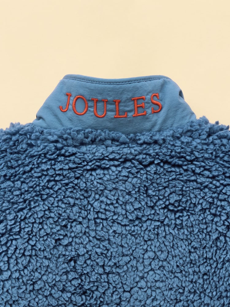 Creme und Blau - Joules Boys' Billy Zip Through Fleece - Bild 7 von 7