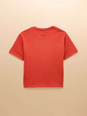 Joules Boys' Ben Orange Short Sleeve T-Shirt - Image 2 of 5