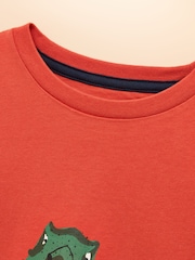 Joules Boys' Ben Orange Short Sleeve T-Shirt - Image 3 of 5