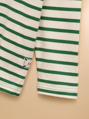Joules Boys' Jack Green/White Applique Long Sleeve Top - Image 4 of 5
