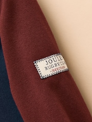 Joules Boys' Rugby Club Multi Colourblock Shirt - Image 4 of 4