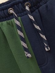Joules Boys' Ted Green/Blue Cuffed Joggers - Image 3 of 5