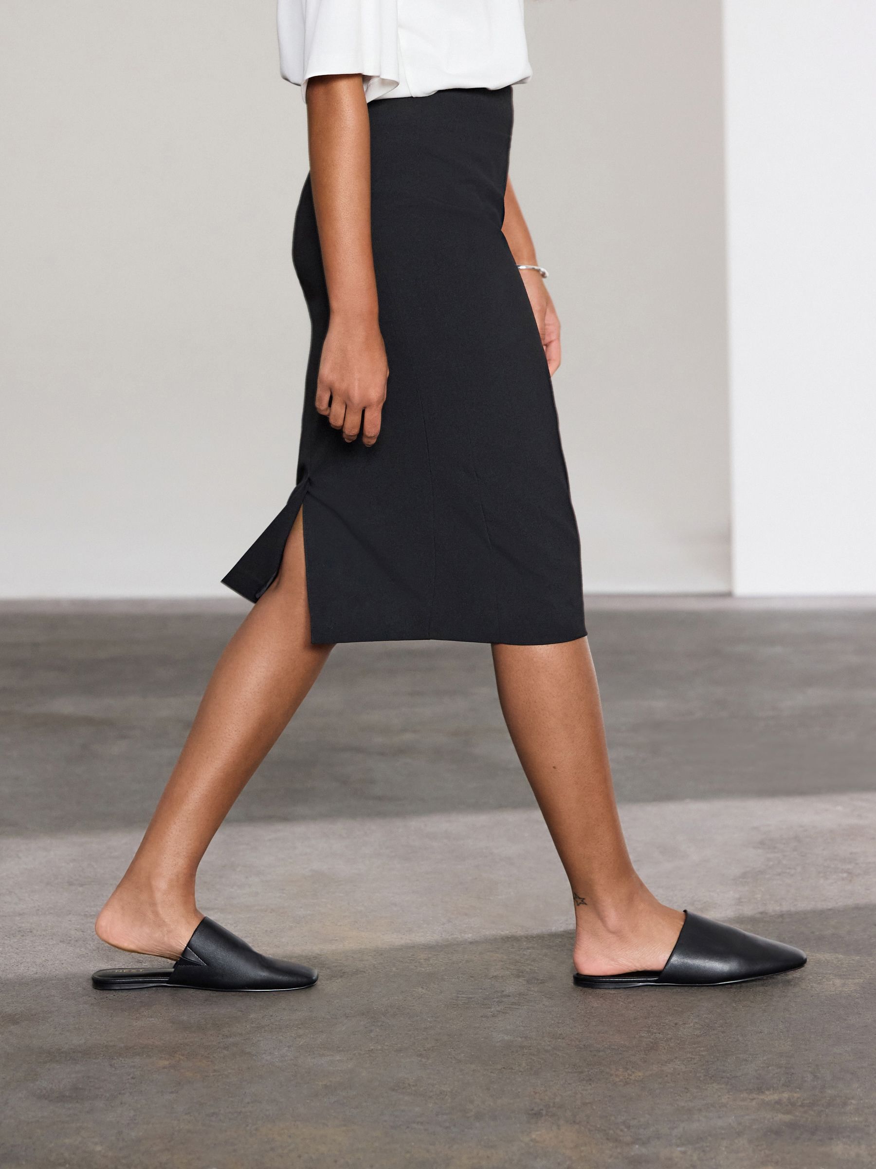 Buy Black Tailored Pencil Skirt With Wool from Next USA