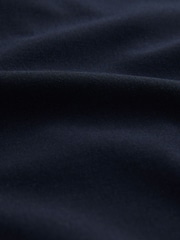 Navy Tailored Pencil Skirt With Wool - Image 2 of 3