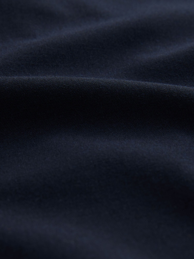 Navy Tailored Pencil Skirt With Wool - Image 2 of 3