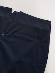 Navy Tailored Pencil Skirt With Wool - Image 3 of 3