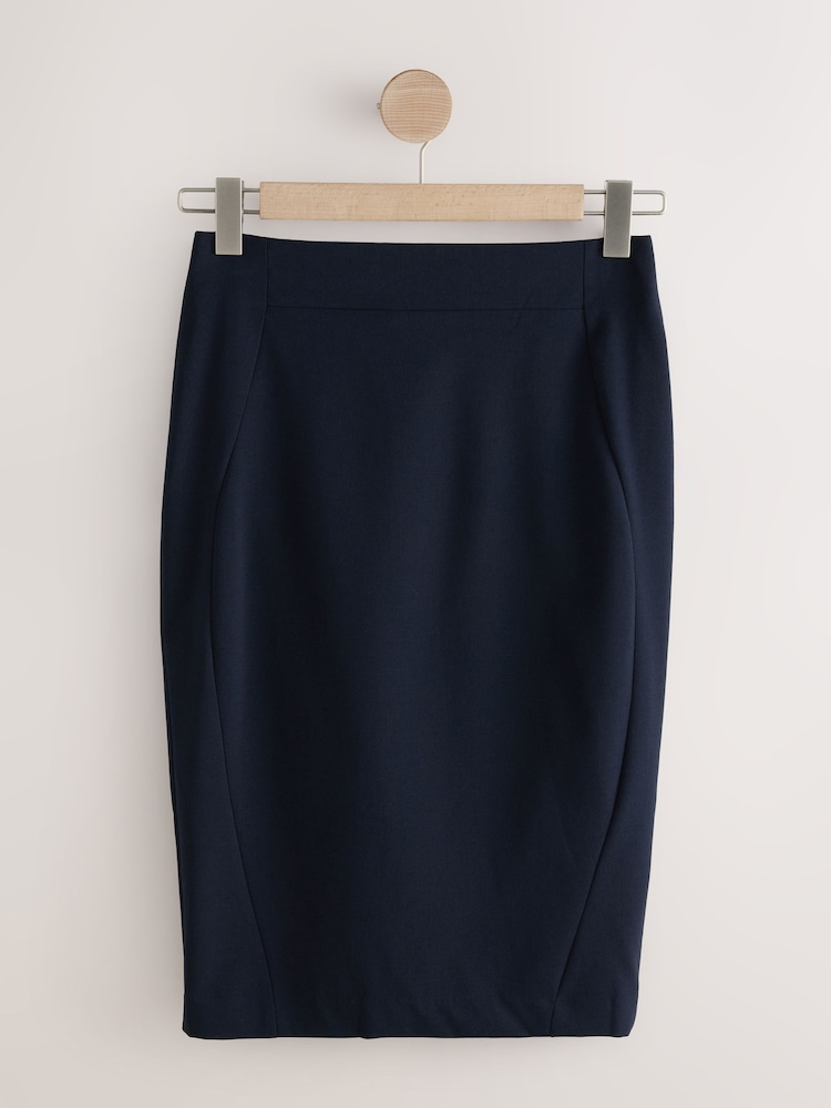 Buy Navy Blue Tailored Pencil Skirt With Wool from Next USA