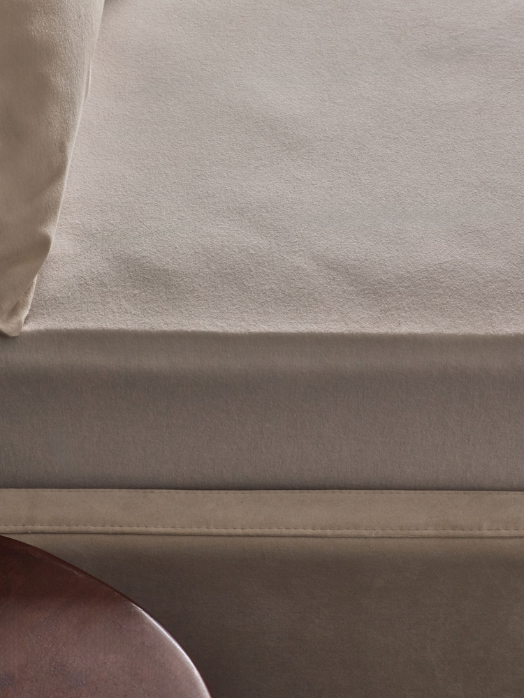Natural Brushed Supersoft 100% Cotton Deep Fitted Sheet - Image 2 of 3 Natural Brushed Supersoft 100% Cotton Deep Fitted Sheet - Image 2 of 3