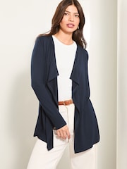 Lipsy Navy Waterfall Cardigan - Image 1 of 4