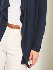 Lipsy Navy Waterfall Cardigan - Image 3 of 4